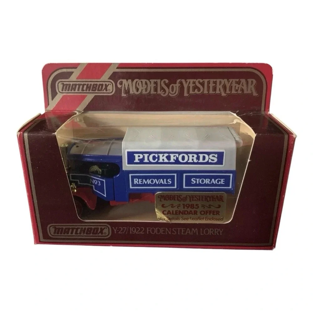 Matchbox Y-27 1922 Foden Steam Lorry Pickfords 1:72 Advertising Specimen NIB VTG